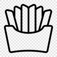 French Fries Recipe, French Fries Recipe Video, French Fries icon svg