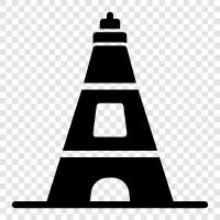 French, Paris, architecture, tower icon svg