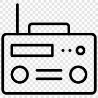 frequency, shortwave, satellite, Radio icon svg