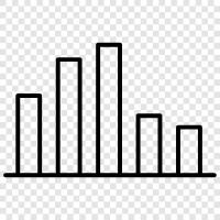 frequency, bar, pie, density icon svg