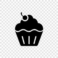 frosting, cake, pastry, cake decoration icon svg