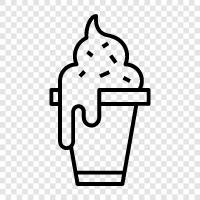 frozen dessert, cone, sundae, ice cream truck icon svg