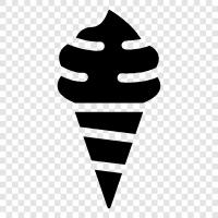 frozen dessert, cone, sundae, ice cream truck icon svg