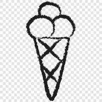 frozen, cream, cone, sundae icon svg