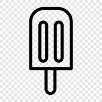 Dondurulmuş tatlı, dondurma, dondurma çubuğu, sert dondurma ikon svg