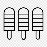 frozen treats, popsicles, ice pops icon svg