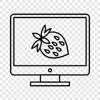 fruit, red, sweet, juice icon svg