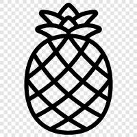 fruit, pineapple, fresh, healthy icon svg