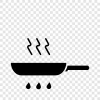 frying, frying pan, frying ingredients, frying oil icon svg