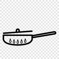 frying pan, fry pan, ovensafe pan, nonstick pan icon svg