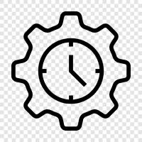 full time, part time, flexible, hours icon svg