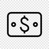 funds, salary, checks, dividends icon svg