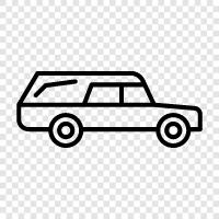 funeral, funeral cars, funeral procession, mourning icon svg