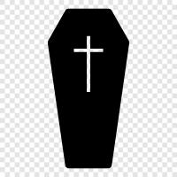 funeral, death, burial, cemetery icon svg