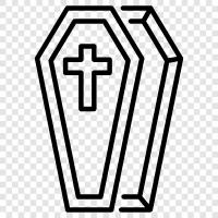 funeral, death, burial, casket icon svg