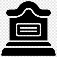 funeral, casket, dead, dying icon svg