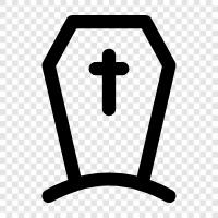 Funeral, Mortuary, Burial, Casket icon svg