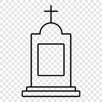 Funeral, Burial, Mortuary, Cemetery icon svg