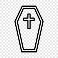 Bestattung, Tod, Leichenbestatter, Coffin symbol