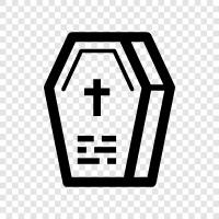 funeral, death, burial, Coffin icon svg