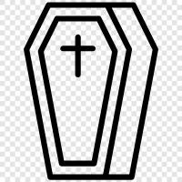 Begräbnis, Tod, Leiche, Coffin symbol