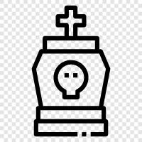 funeral, burial, graves, cemetery care icon svg