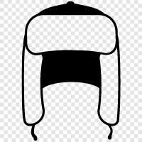 Pelzmütze, Filzmütze, Wintermütze, Russischer Hut symbol