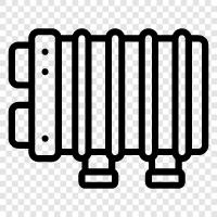 furnace, stove, radiators, room icon svg