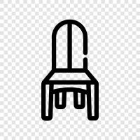 furniture, seating, office, desk icon svg