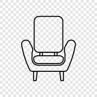 furniture, office, sitting, decoration icon svg