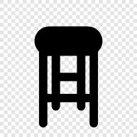 furniture, wooden, old, antique icon svg