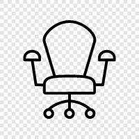 Furniture, Office, Chairs, Seating icon svg