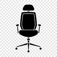 furniture, office, workplace, chair icon svg