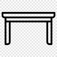 Furniture, Dining Table, Breakfast Table, Kitchen Table icon svg