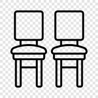 furniture, wooden, chairs icon svg