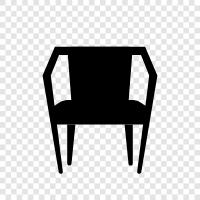 furniture, office, desk, chair icon svg