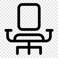 furniture, office, for sitting, for work icon svg