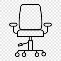 furniture, office chairs, wooden chairs, office furniture icon svg