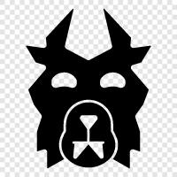 furry, animal, big, ferocious icon svg