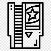 Game, Cartridges, Video Games, Nintendo icon svg