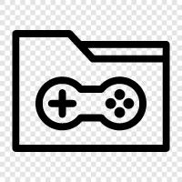 game archive, retro game archive, classic game archive, archive game icon svg