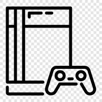 game console, video game console, console game icon svg