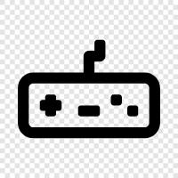 game controller, controller, game, joystick control icon svg