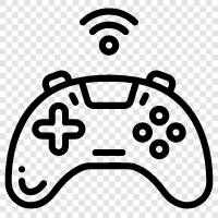 game controller, gaming, console, joystick icon svg