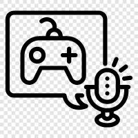 game show, game discussion, game reviews, game news icon svg