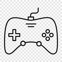 gamepad, controllers, joystick, buttons icon svg