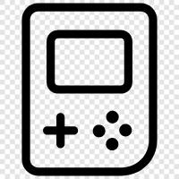 games, nintendo, handheld, console icon svg