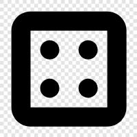 Gaming, Board, Roll, Checker icon svg