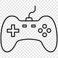 gaming controller, controller, gamepad, joystick icon svg