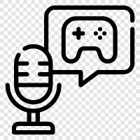 gaming podcast, video game podcast, podcast about video games, gaming podcast network icon svg